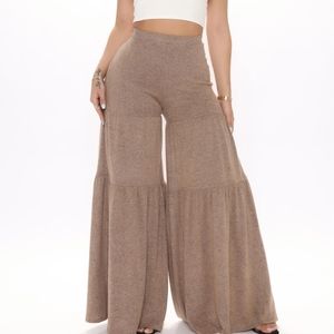 I wanna cuddle wide leg pants